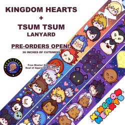 arinky-dink:     KINGDOM HEARTS + TSUM TSUM lanyard is now available to PRE ORDER on my Etsy Shop until Nov. 13th! Free Master Xehanort Seal of Approval sticker with Pre Order purchase (so you know the DARKNESS is fresh) !!! Etsy Shop: HERE