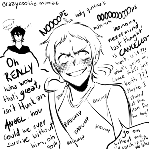 crazycookiemaniac: I traded a good night’s sleep for a cheesy klance comic. Amazing — In