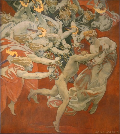 sakrogoat:John Singer Sargent - Orestes Pursued by the Furies