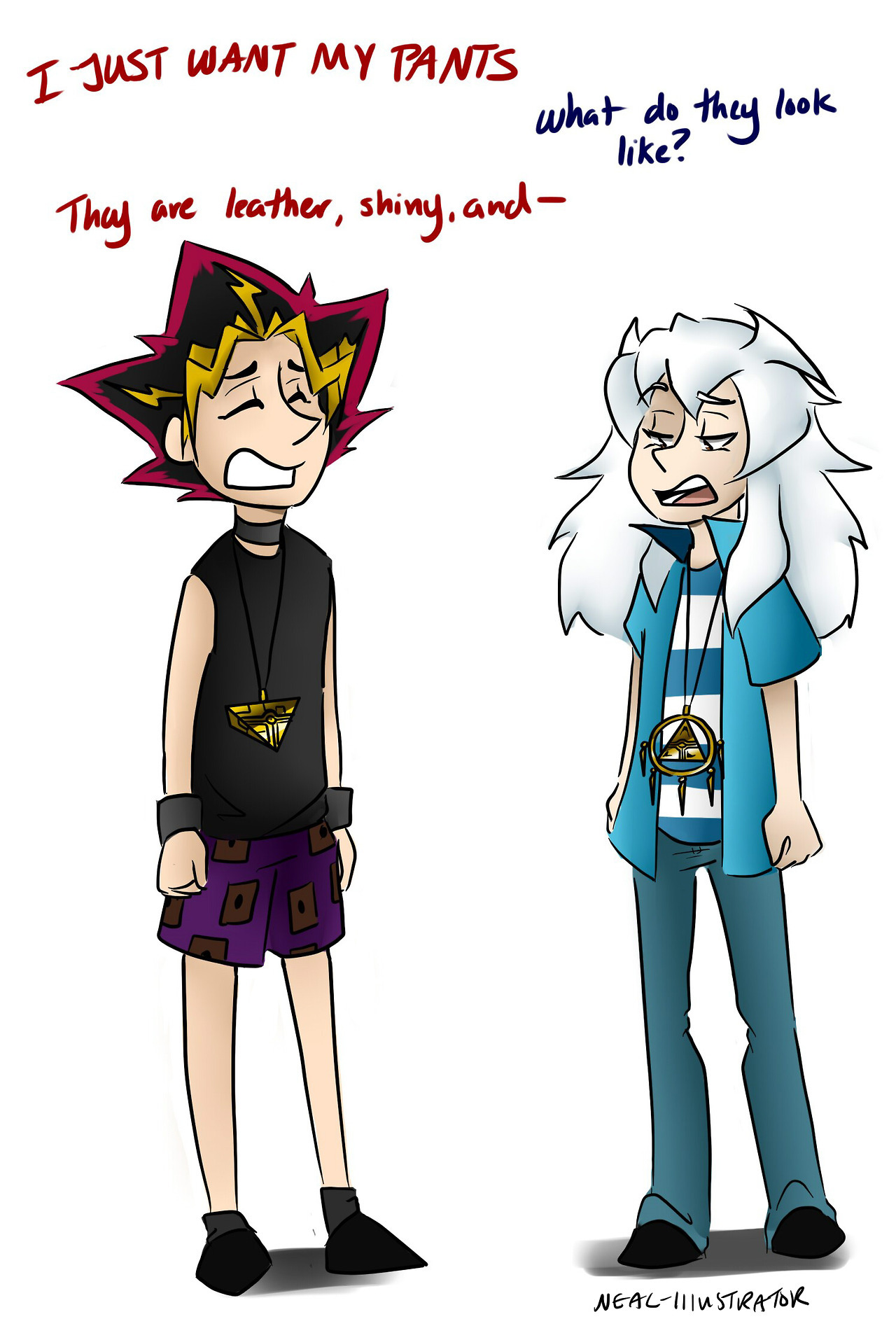 neal-illustrator:  He just wanted his pants back. (a parody of the hilarious book
