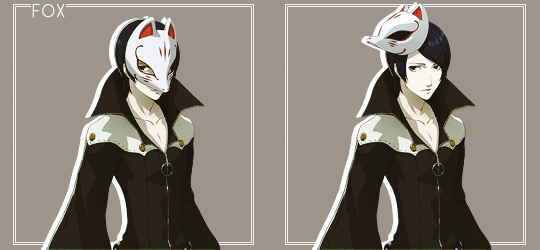 niijima-makoto:Phantom Thieves + beneath the mask