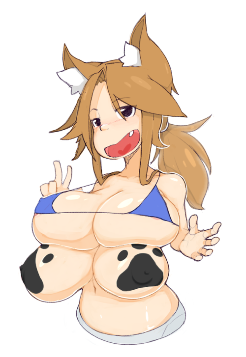 ipaiwithmylittleeye:  sketchyboobs:  first time attempt at drawing Multiboob starring Lass!  Thanks again Mayz! : D  ;9