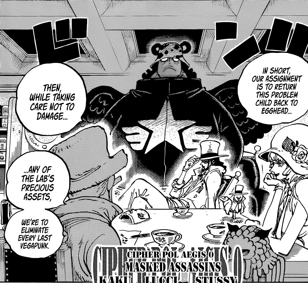 One Piece chapter 1065 (Initial Spoilers): A new Seraphim appears