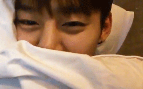 Face Timing Daehyun Right Before You Both Go To Sleep.