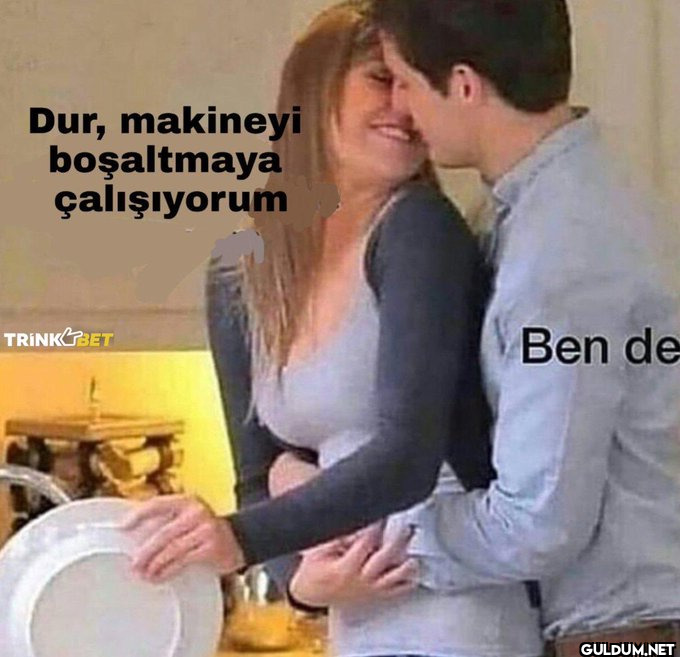 Dur, makineyi boşaltmaya...