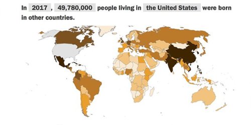 Origins and Destinations of the World’s Migrants, from 1990-2017 https://t.co/QbgkF62qIa https://t.c