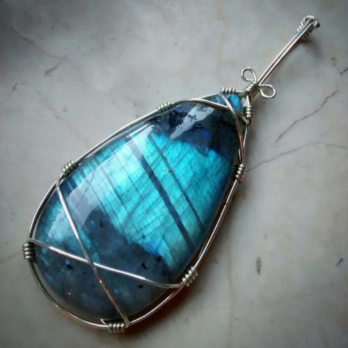 90377: words can’t describe how beautiful this labradorite is. for sale soon at ~ 90377.etsy.c