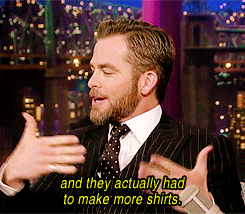 Sex whitelaws:  Chris Pine on David Letterman pictures