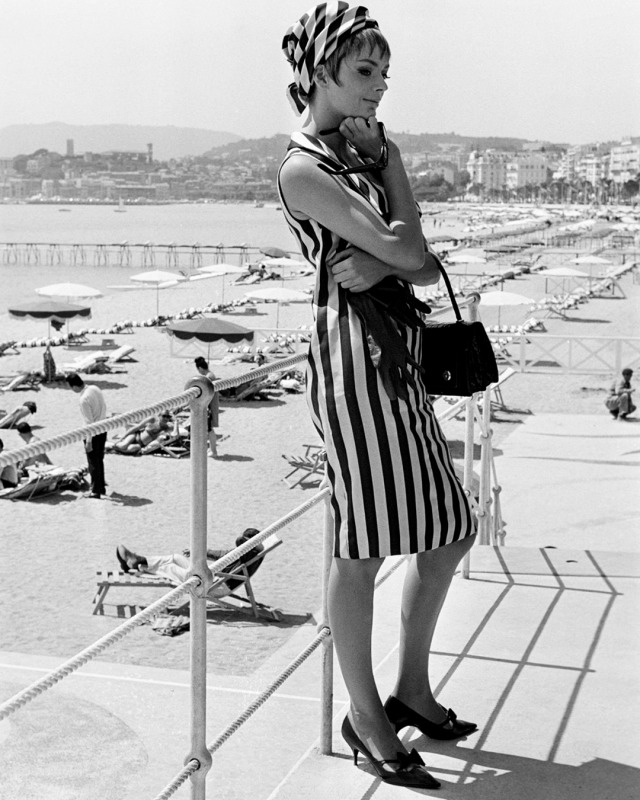 Barbara Steele at the Cannes Film Festival, 1963.