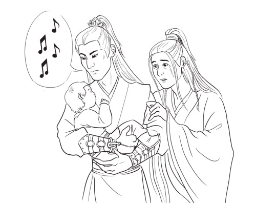 SangCheng week DAY 4 - Accidental baby acquisition!Nie Huaisang somehow learns of Jin Guangyao’s pla