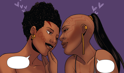 elektrawanda:LGBTincomics’ Pride Month Challenge | Week 2: Characters of Color Ayo / Aneka + Heart