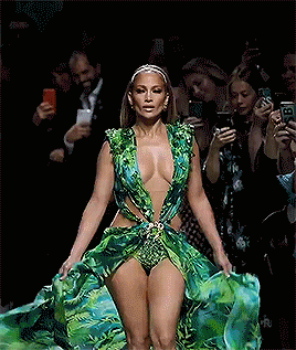 on the 6 — Jennifer Lopez closes the Versace Spring 2020 show...