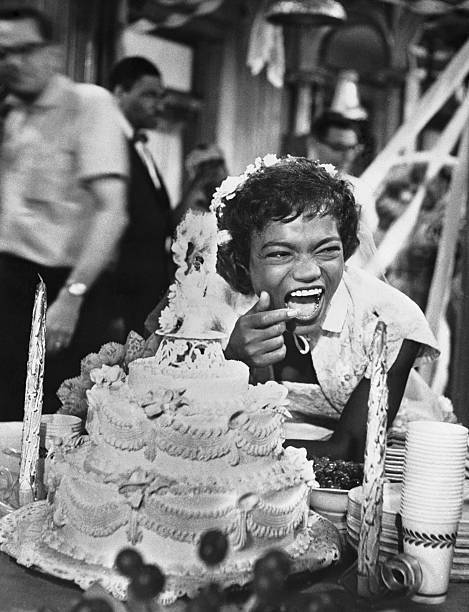 eartha-kitts: Eartha seen doubling up with laughter during the wedding-festivity scene of ‘Ann