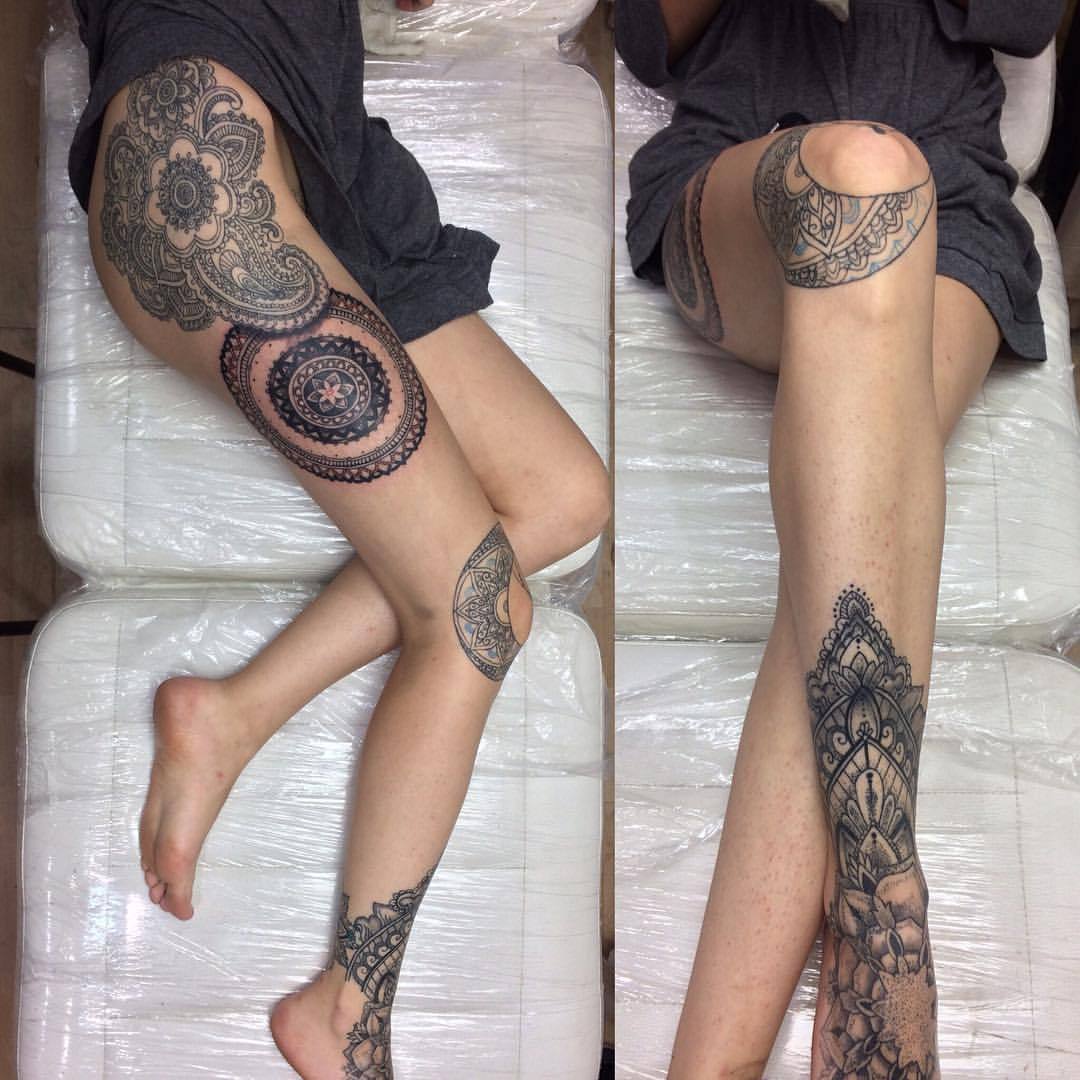 #tattoo #tatuaje #tatu #tatus #tatuajes #tattoos #ink #inklove #pierna #leg #mandala