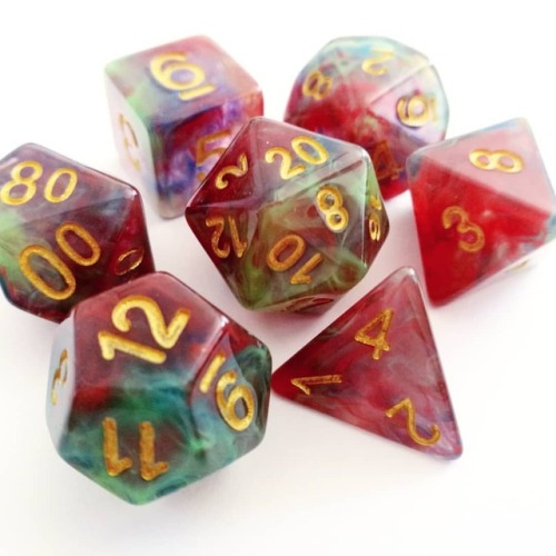 missmoonshinesmakes: The new 3 coloured translucent dice are simply stunning! #dice #geeky #geekyjew