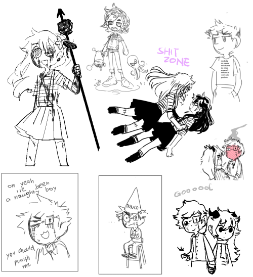 garbage doodle dump from the past months (this isnt even the tip of the iceberg)