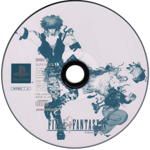 harpoonn:Final Fantasy IX (PS1) JP Yoshitaka Amano Disc Art