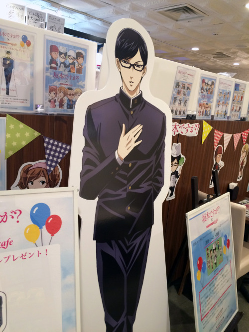 aitaikimochi:Went to the Sakamoto Desu Ga? Animega cafe yesterday, and it was pretty hilarious lol