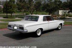 musclecardreaming:  1963 Dodge 440, The 62 B body (midsize) Dodges were call Dart 330, Dart 440, Polara and Polara 500. In 1963 the Dart became the A body (compact) car and the B bodies were called the 330, 440, Polara and Polara 500. The 440 engine