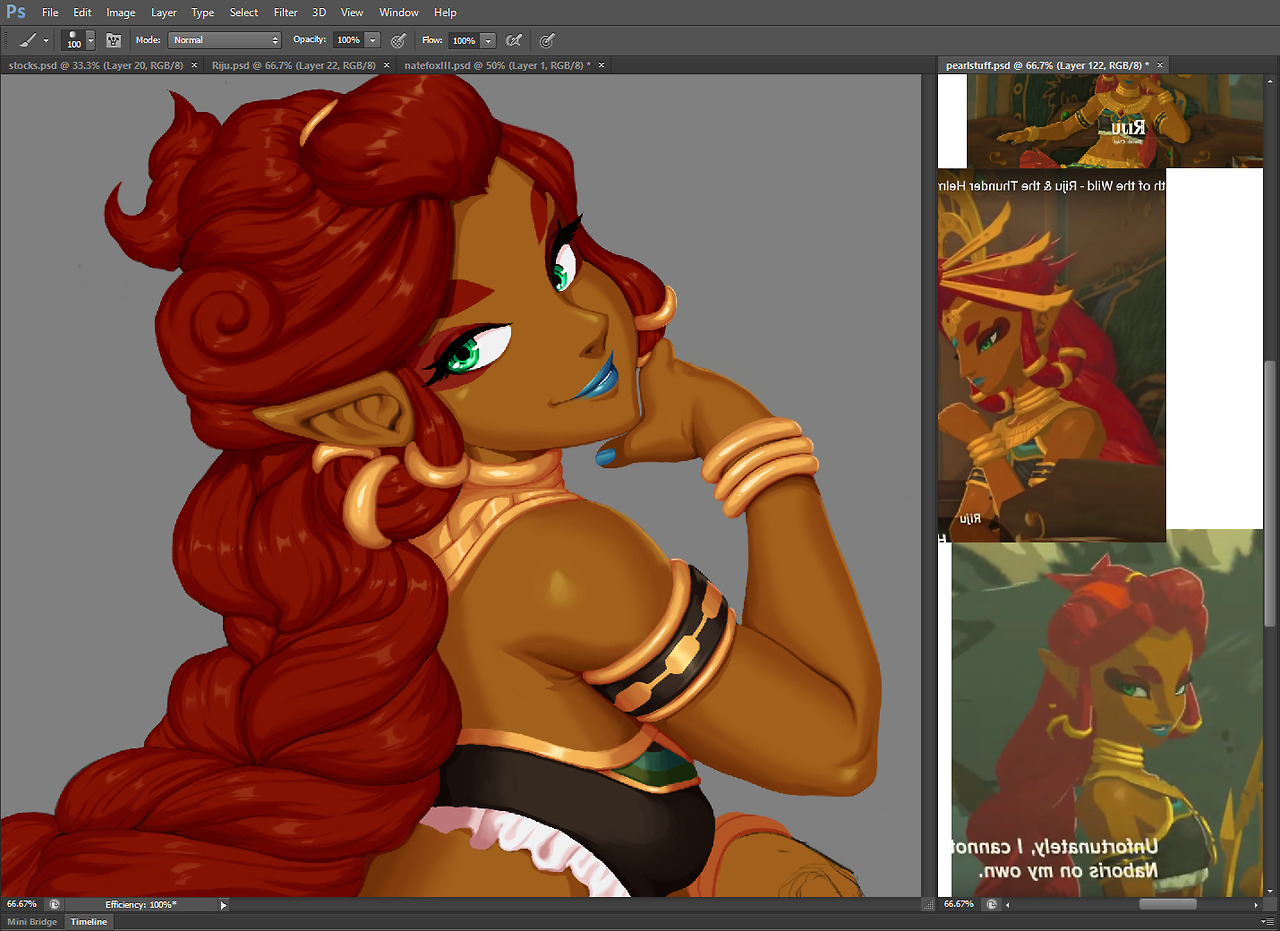 Fam, this is taking a bitbut im super happy i get to paint Riju!~LIKE HOLY CRAP SHE