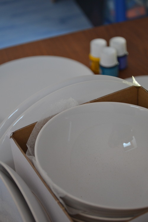 Another Of My Little Projects, Inspired On: Http://designed-forlife.com/post/122313053209/diy-watercolour-plates