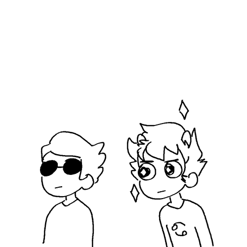         idk i hit a signifigant amount of followers and wanted to celebrate with one sided dave<>karkat