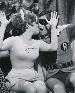 adventuretom:Lesley Gore and Burt Ward. Pussycat and Robin.