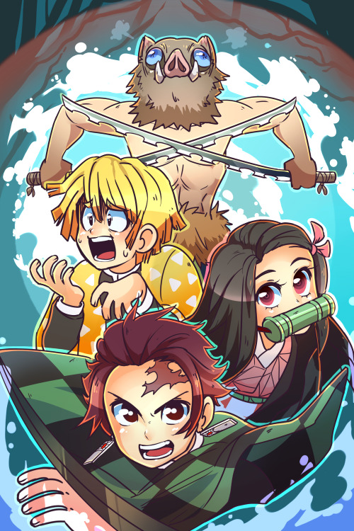 solar-citrus: Demon Slayer Print will be available at ALA!
