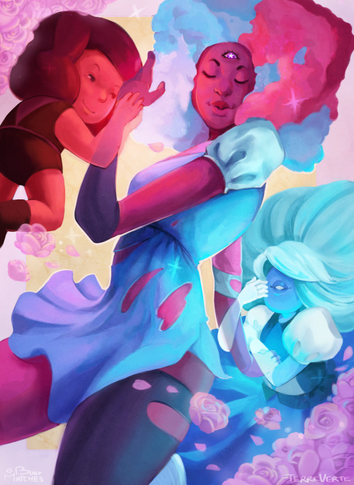 terreverte: @busy-matches and i did another steven universe collab! this time of the lovely garnet, 