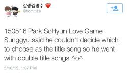 Ledi2010:  150516 Sbs Park Sohyun Love Game Radio 