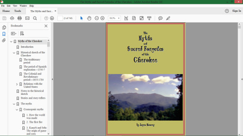 My Father’s Day present to Dad: The Myths and Sacred Formulas of the Cherokee by James Mooney, in on