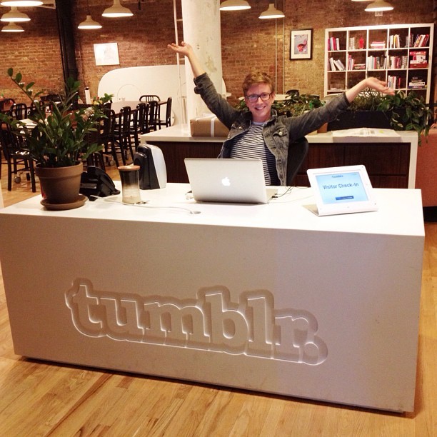 tyleroakley:  First day at my new job! 
