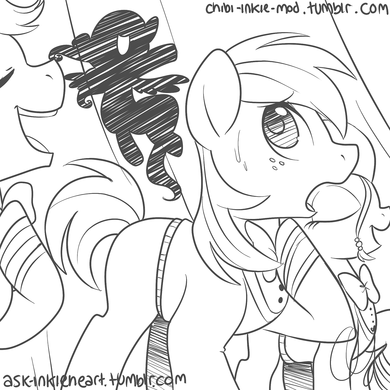 chibi-inkie-mod:  The Ponytones for the 30-min challenge (nsfw)~♥ 