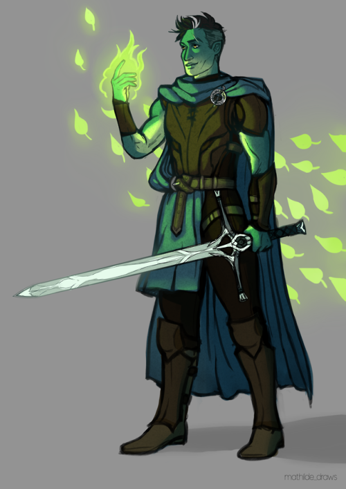 swallowtailed: mathildedraws: my padlock boy !!!! Fjord is a paladin now and I couldn’t be any