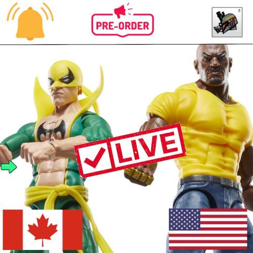 #MarvelLegends Iron Fist/Cage Pre-order now also live for Canada as well as the US. 🤜🤛
CA➡️ https://amzn.to/449Ui4p
EE ➡️ https://bit.ly/fistcage
US ➡️ https://amzn.to/3Jv1Zsh
🔗 LINKS IN INSTA BIO LINKTREE ( https://linktr.ee/FLYGUYtoys ) FOR INSTA...