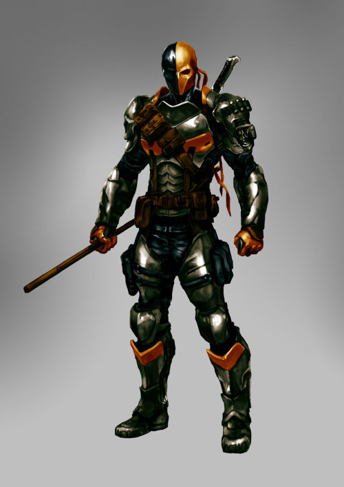 Deathstroke with colours by ~HellAcolyte