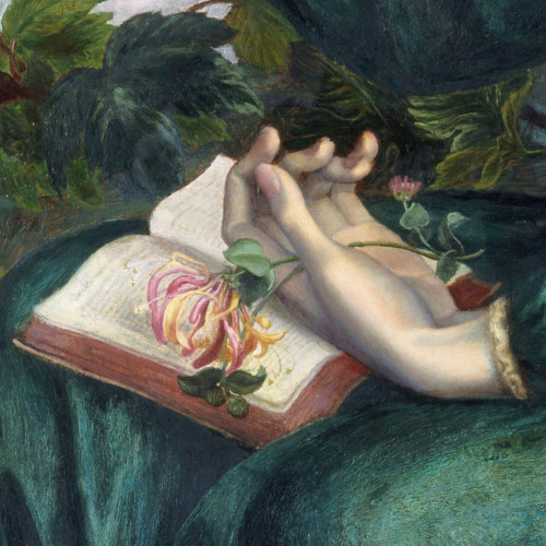 vervlogen:Details of The Day Dream by Dante Gabriel Rossetti