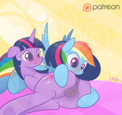 braddo-epon:       Y-you have seen one of these before….haven’t you Rainbow? Help decide what I draw each month, or just want to show some love by checking out my Patreon!      X3 Eeee~!