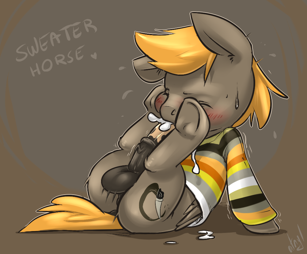 atrylplus:  sweater horse! something little for Braeburned :)  LOOK AT THIS CUTE
