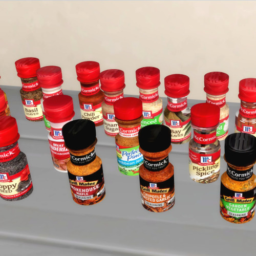 McCormick Seasonings - More SwatchesA @xxmoniquesimsxx recolor. The mesh (needed) is the McCormick S