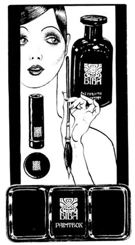 dreamy-pantsless-glee:  gothiccharmschool:  Biba Cosmetics advertising fascinates