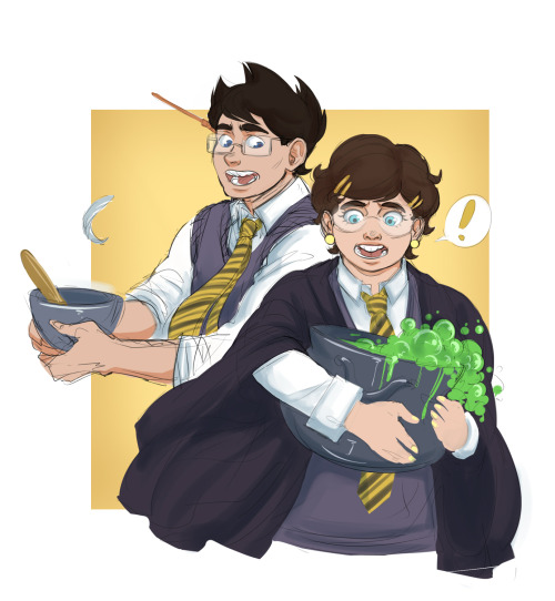alinajames:My personal take on potterstuck for the kids! :)Started this over a year ago and finally 