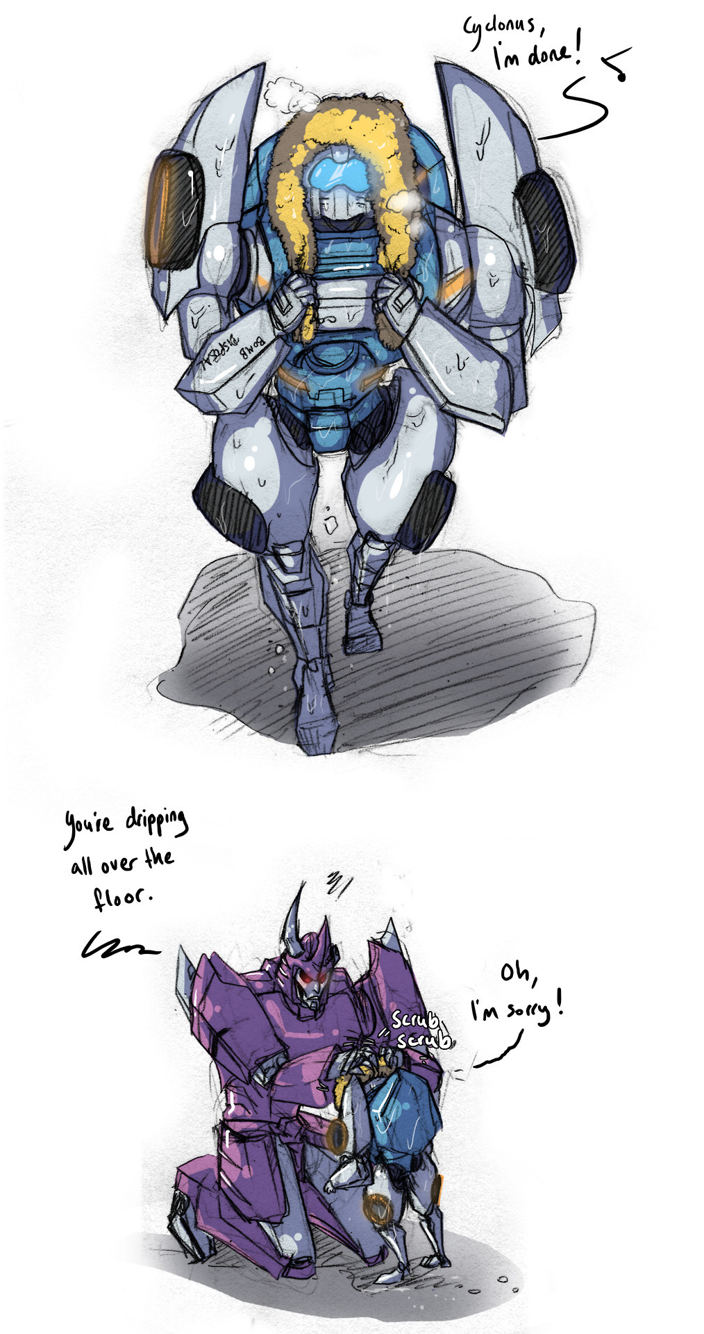 herzspalter:  Okay, the anon’s message first: I’m not big into humanformers and