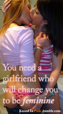 sissy-stable:  Have your girlfriend force