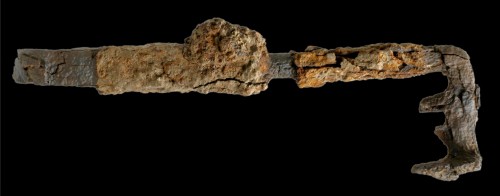 Three ancient Roman keys found during excavations at Cambourne in Cambridgeshire. The site produced 