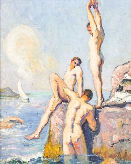 antonio-m:  “The Bathers”, by Suzanne Billet de Fombelle (1899–1953). French artist. oil on canvas