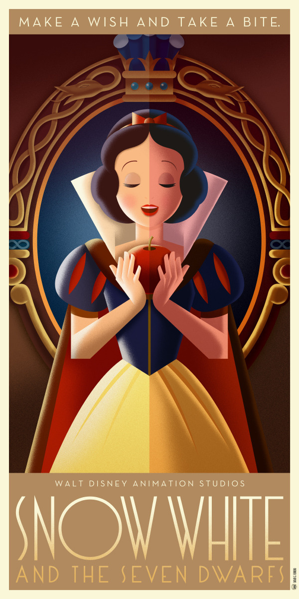 pixalry:  Disney Art Deco Posters: Part III - Created by David G. Ferrero  You can