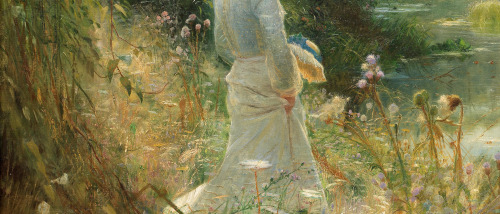 Details: The Backwater, Charles William Wyllie