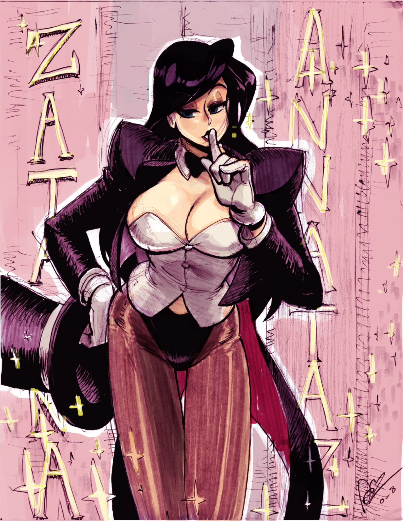 o-8:  Oh, I think I forgot to post this on Tumblr, here is a Zatanna pic I did some