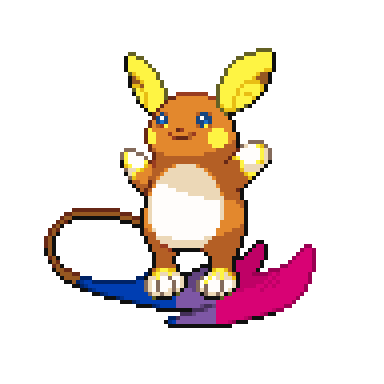 So it turns out that Alolan Raichu’s tail is 60 pixels wide, which divides very nicely into three, f